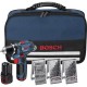 Avvitatore Bosch GSR 10.8-2-LI + 2 batterie 1.5 Ah +39 accessori 