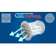 Griglia di ventilazione con valvola termostatica per fori diametro 100 mm e 110 mm